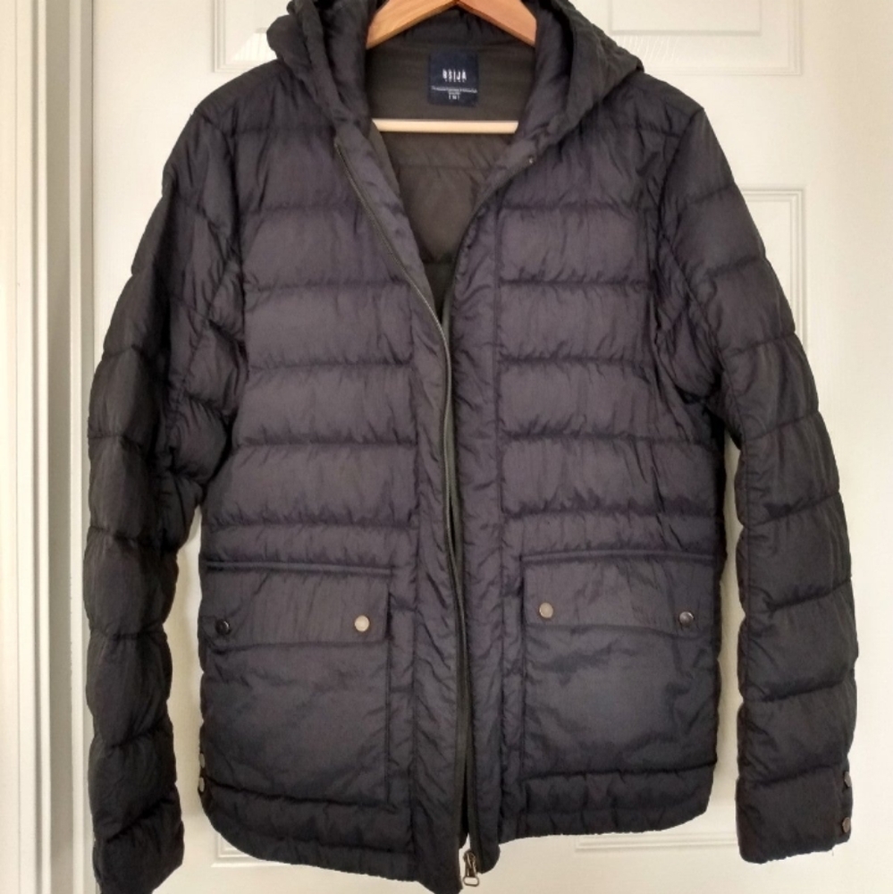 Women's Hooded Quilt Jacket, Navy, M